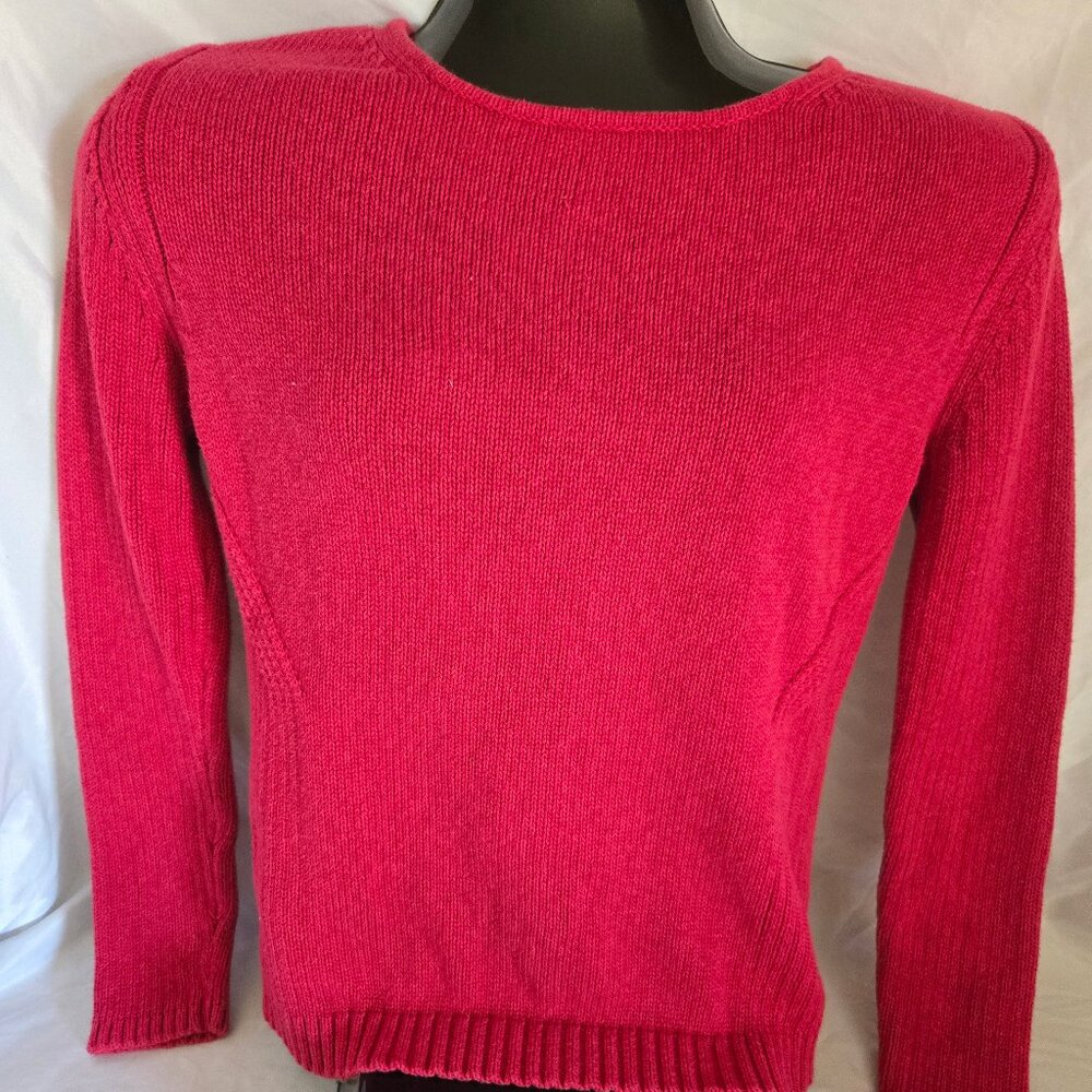 Guide Series Women's Red LS Pull Over Sweater (M)